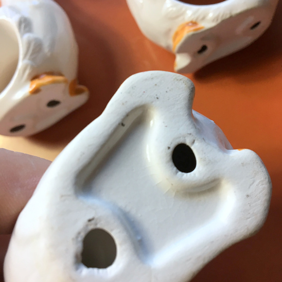 4 Vintage New Duck / Geese Napkin Ring Holders - Picture 6 of 6
